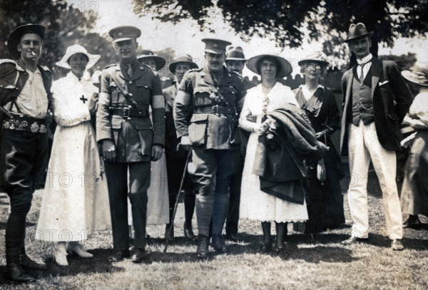 Captain Frank Page MC on his return to Australia, 1918. Creator: Unknown.