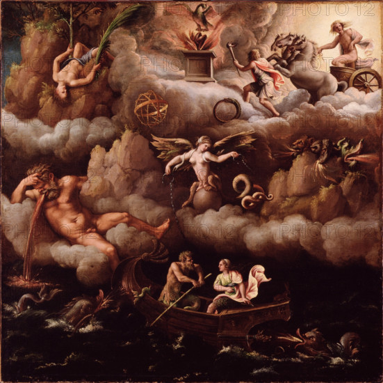 An Allegory of Immortality, c1540. Creator: Giulio Romano.