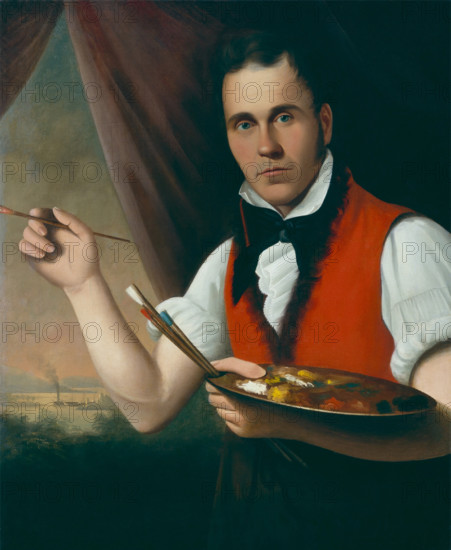 Self Portrait, 19th century. Creator: Francis Matte.