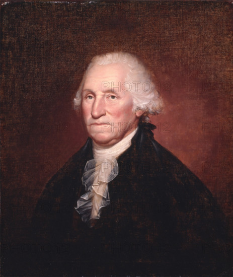 George Washington (The Gadsden-Morris-Clarke Portrait), 1795. Creator: Rembrandt Peale.