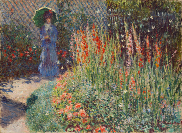 Rounded Flower Bed (Corbeille de fleurs), 1876. Creator: Claude Monet.