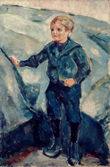 Boy in Blue, c1900. Creator: Edvard Munch.