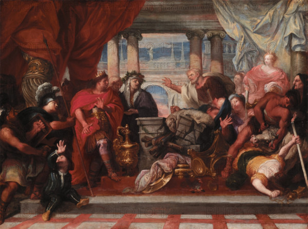 Scene of Sacrifice, 1660s. Creator: Circle of Sebastiano Mazzoni.