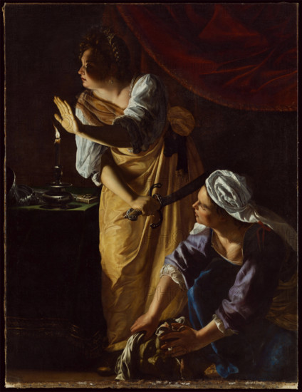 Judith and Her Maidservant with the Head of Holofernes, c1623-1625. Creator: Artemisia Gentileschi.