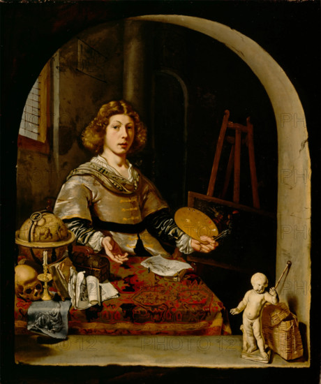 The Artist in His Studio, c.between 1665 and 1670. Creator: Cornelis Bisschop.