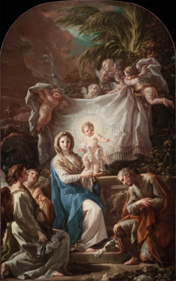 Rest on the Flight into Egypt, between 1764 and 1765. Creator: Corrado Giaquinto.