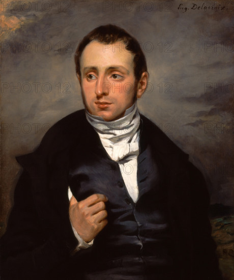 A Portrait of Dr. François-Marie Desmaisons, c.between 1832 and 1833. Creator: Eugene Delacroix.