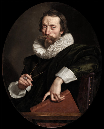 Portrait of the Italian Poet, Giambattista Marino, c1621. Creator: Frans Pourbus the Younger.