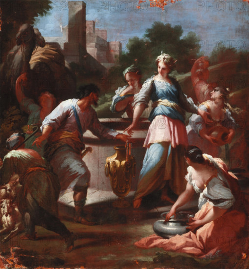 Rebecca at the Well, between 1715 and 1720. Creator: Giovanni Battista Ranieri del Pace.