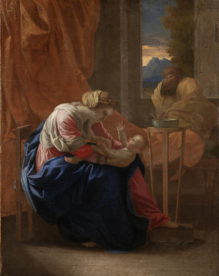 The Holy Family, 1641. Creator: Nicolas Poussin.