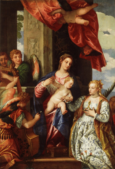 The Mystic Marriage of St. Catherine, c.between 1550 and 1560. Creator: Paolo Veronese.