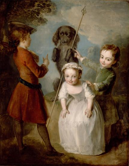 Playing Soldier, c1743. Creator: Philippe Mercier.