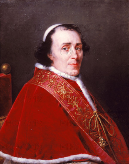 Portrait of Pope Pius VII, 1805. Creator: Robert Lefevre.
