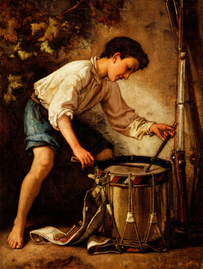 Drummer Boy, 1857. Creator: Thomas Couture.