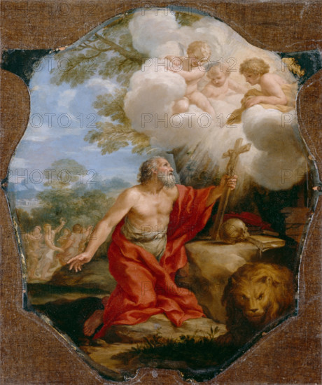 Saint Jerome in the Desert, c1637. Creator: Pietro da Cortona.