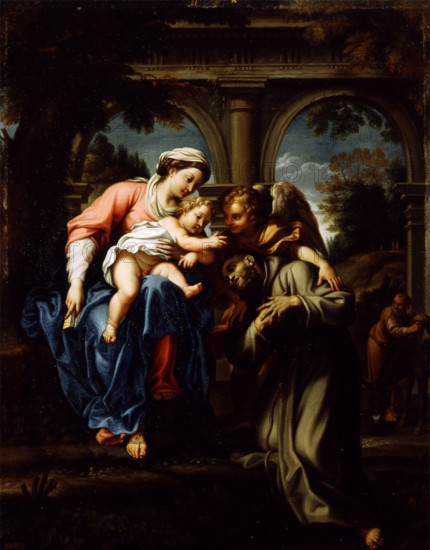 Vision of Saint Francis, possibly c1598. Creator: Workshop of Girolamo Ferrabosco.