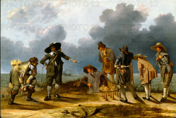 The Game of Skittles (Allegory of Fortune?), c1635 or 1640. Creators: Adam Willaerts, Jacob Duck.