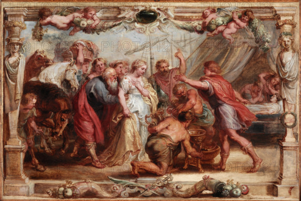 Briseis Given Back to Achilles, between 1630 and 1631. Creator: Peter Paul Rubens.