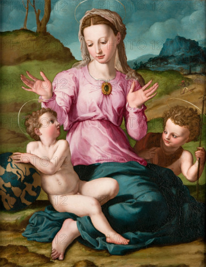 Madonna and Child with Saint John the Baptist, c1540. Creator: Agnolo Bronzino.
