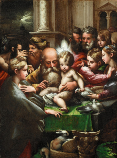The Circumcision, c1523. Creator: Parmigianino.