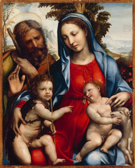 The Holy Family and St. John, between 1477 and 1549. Creator: Sodoma.