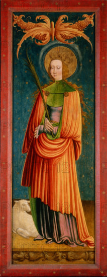 Saint Agnes, between 1510 and 1530. Creator: Master of the Saint Marein Triptych.