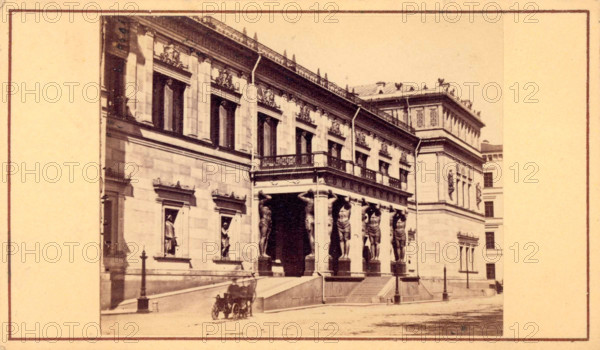 Caryatids, Hermitage Museum, mid-19th century. Creator: Alfred Lorens.