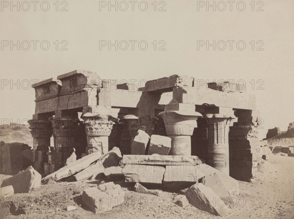Temple of Kom Ombo on the Eastern Bank of the Nile, c1850. Creator: Anon.