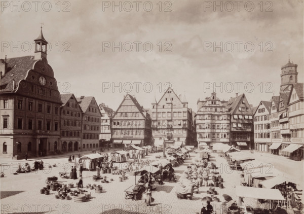 Nuremberg Market, between 1850 and 1895. Creator: Anon.