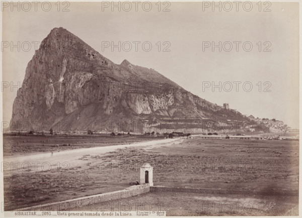 Gibraltar, General View from the Boundary, between 1875 and 1900. Creator: Juan Laurent.