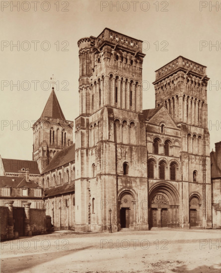 Church of the Trinity, Caen, France, between 1867 and 1870. Creator: Adolphe Braun.