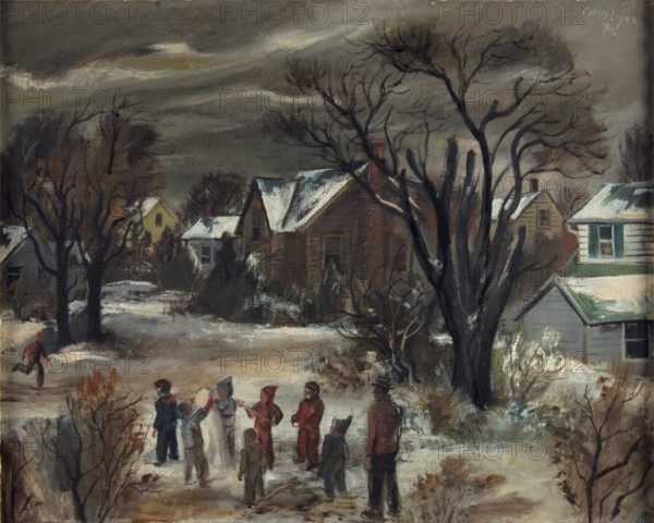 Snow Man, 1942. Creator: Carlos Lopez.