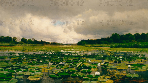 The Lily Pond, c1886. Creator: Charles Harry Eaton.