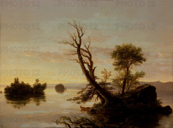 American Lake Scene, 1844. Creator: Thomas Cole.