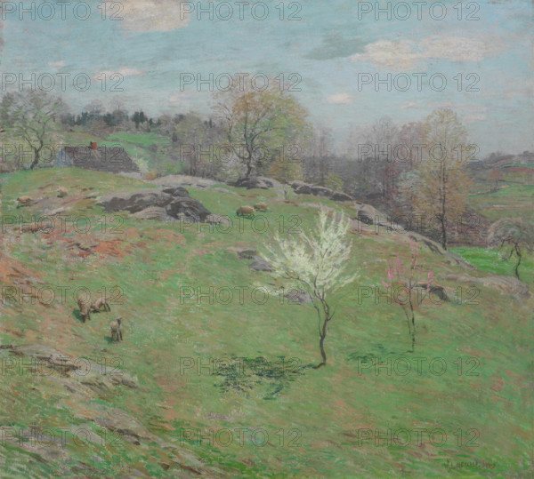 Unfolding Buds, 1909. Creator: Willard Leroy Metcalf.