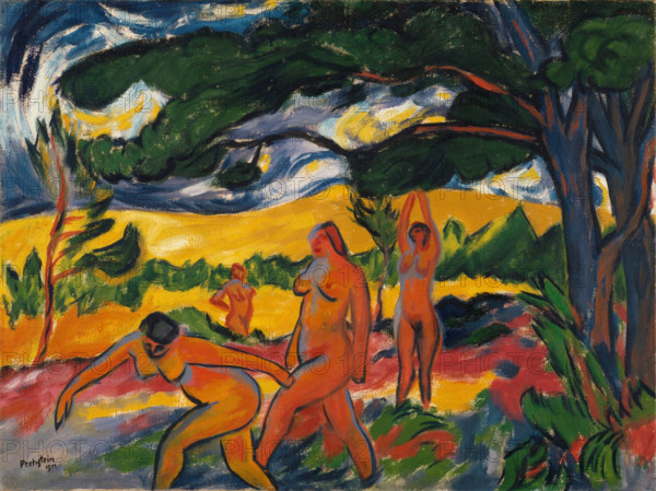Under the Trees, 1911. Creator: Max Pechstein.
