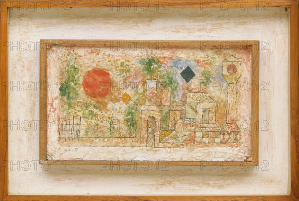Small Landscape with Garden Door, 1928. Creator: Paul Klee.