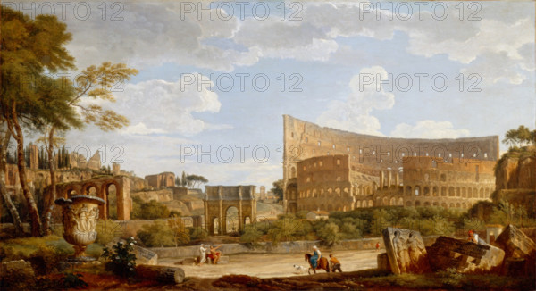 View of the Colosseum, 1735. Creator: Giovanni Paolo Panini.