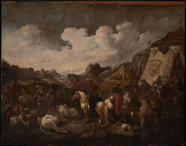 A Military Encampment, 1655-1706. Creator: Philipp Peter Roos.