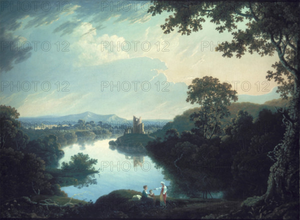 Landscape in Wales, 1809. Creator: Thomas Wright.