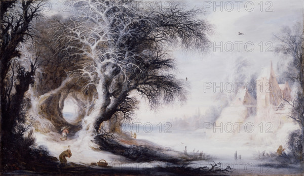 Winter Landscape, between 1610 and 1650. Creator: Gysbrecht Leytens.