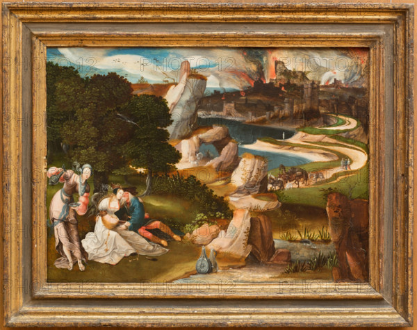 Lot and His Daughters, 1523. Creator: Jan de Cock.