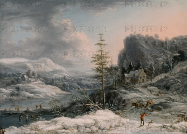 A Winter Scene, c1700. Creator: Jan Griffier I.
