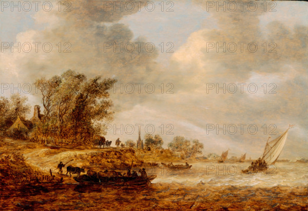 A Windy Day, 1651. Creator: Jan van Goyen.