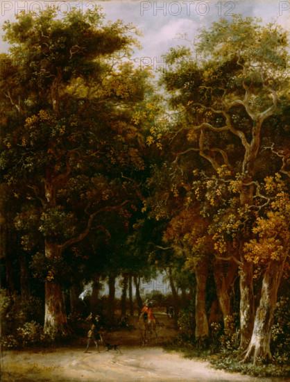 Landscape with Hunter, between 1665 and 1670. Creator: Roelof van Vries.