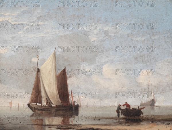 Calm Sea, c1660. Creator: Willem van de Velde the Younger.