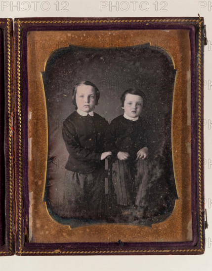 Portrait of Two Young Boys, c1851. Creator: Unknown.