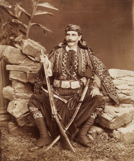A Dragoman, 19th century. Creator: Maison Bonfils.