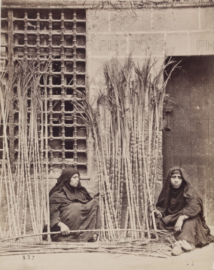 Selling Sugar Cane, c1876. Creator: Pascal Sébah.