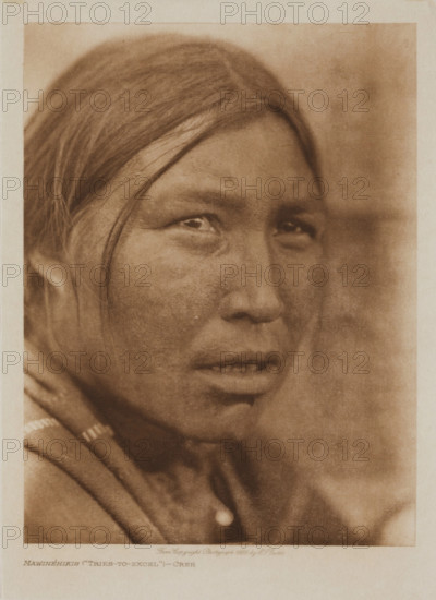 Mawinehikis ("Tries-to-Excel"), Cree, 1926. Creator: Edward Sheriff Curtis.